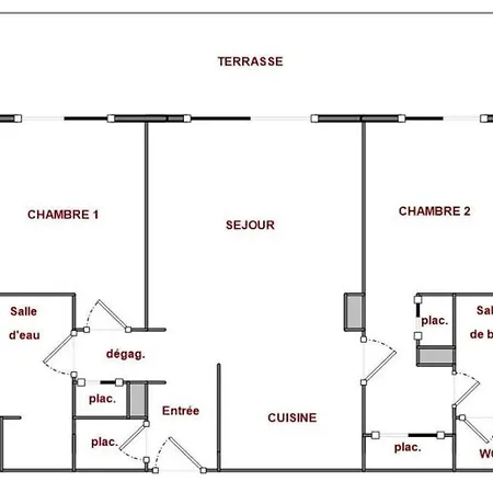 T3 In With Terrace Ac Parking Swimming Pool Tennis - Benakey Apartment *